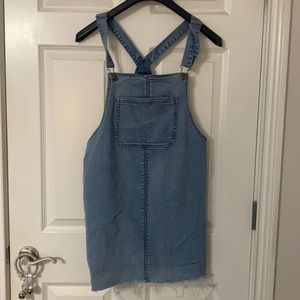 Jean overall dress